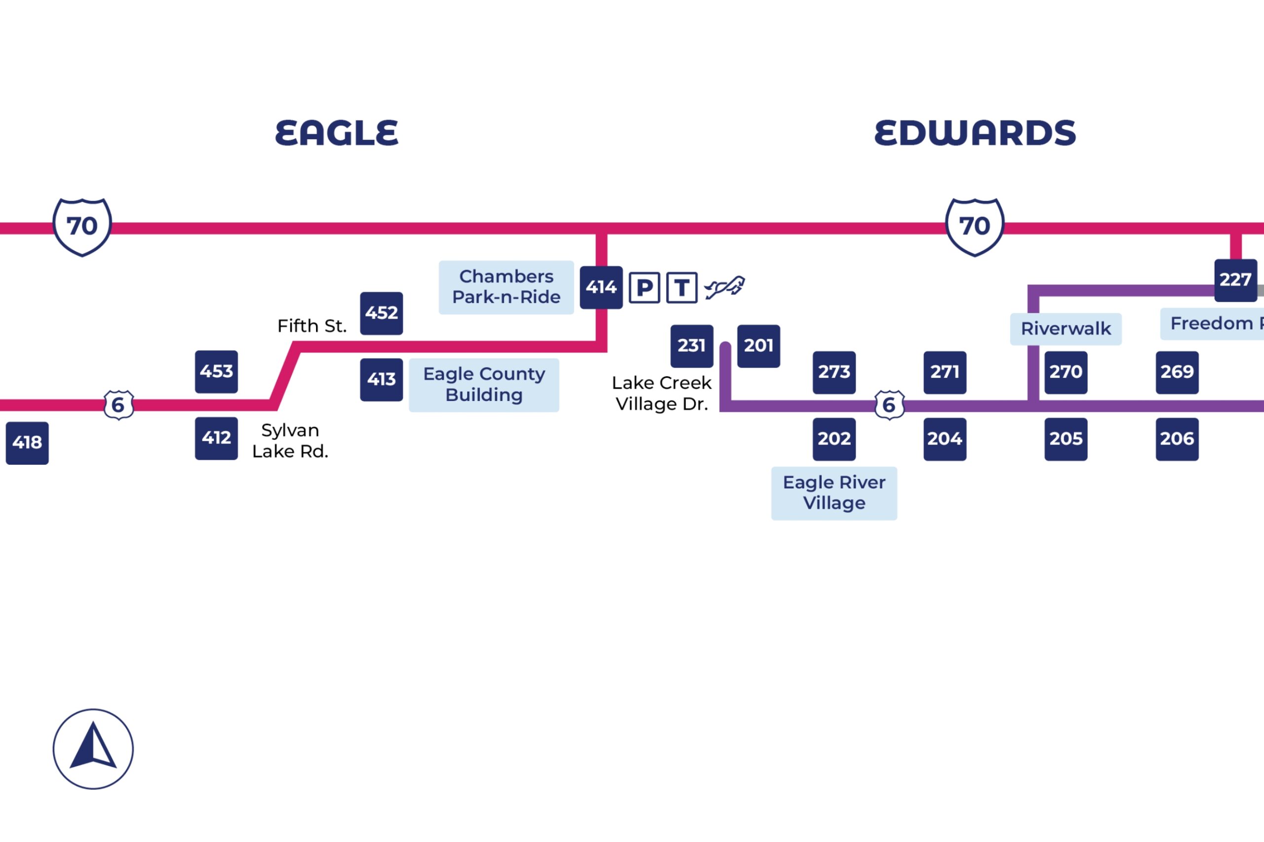 Map of Eagle to Edwards Route