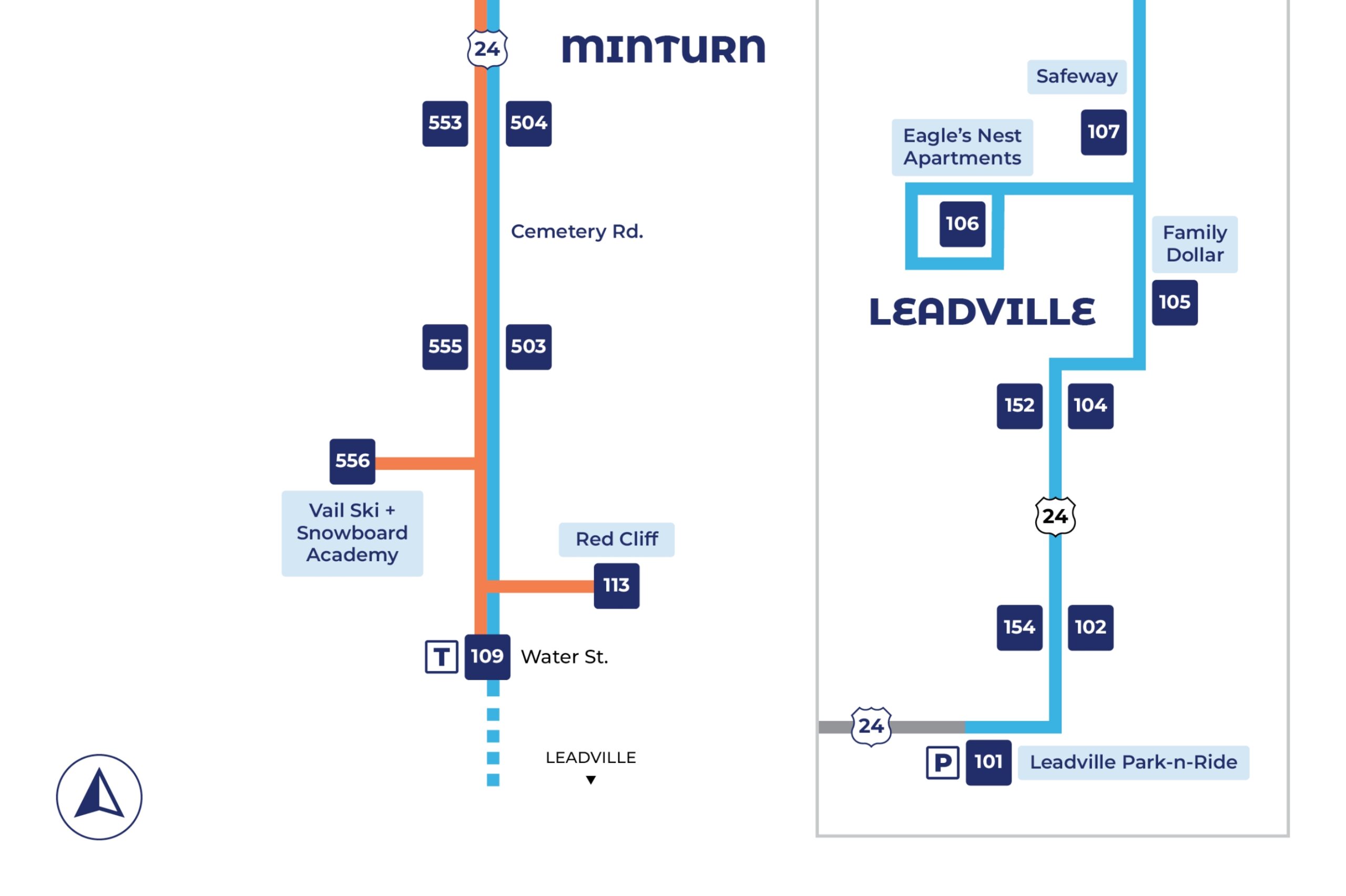 Map of Minturn Route